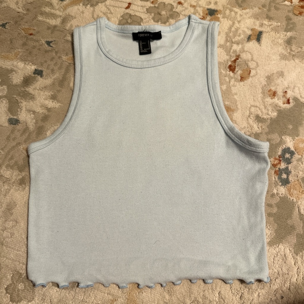 Baby blue tank top